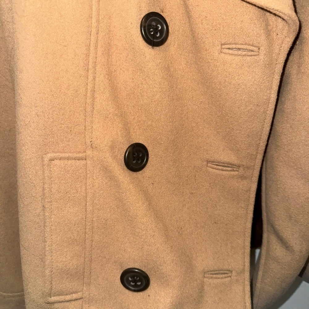 Merona Women's Camel Peacoat M - Picture 3 of 5